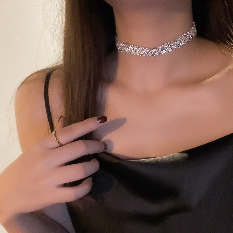 Full Diamond Collarbone Chain