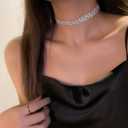 Full Diamond Collarbone Chain