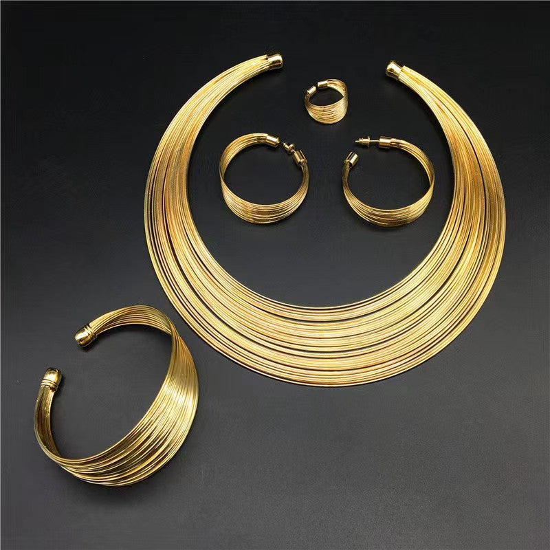 Multi-filament Necklace (Four-piece Set)