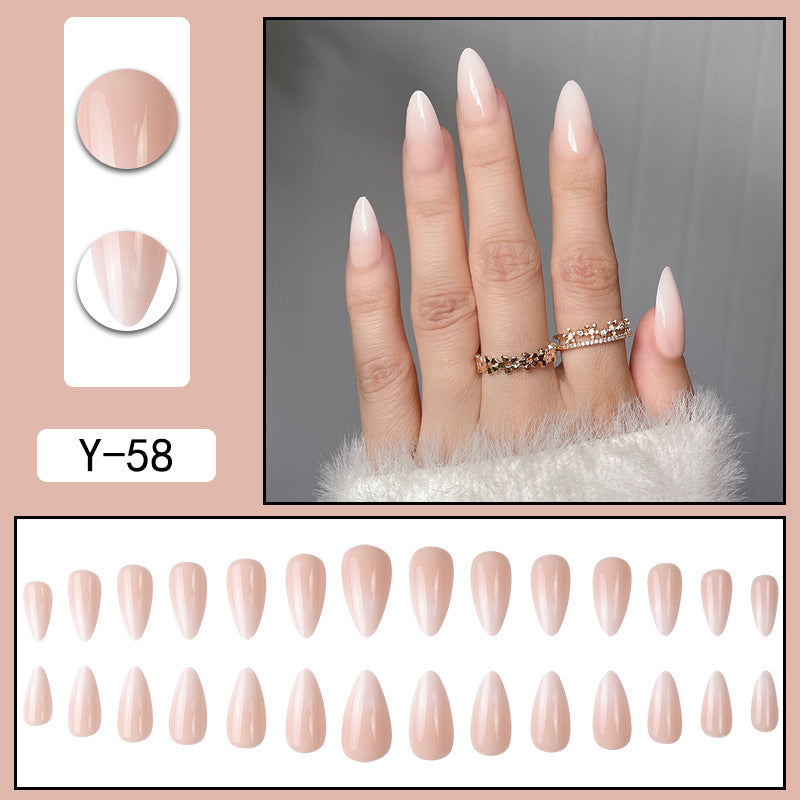 French Tip Fake Nails