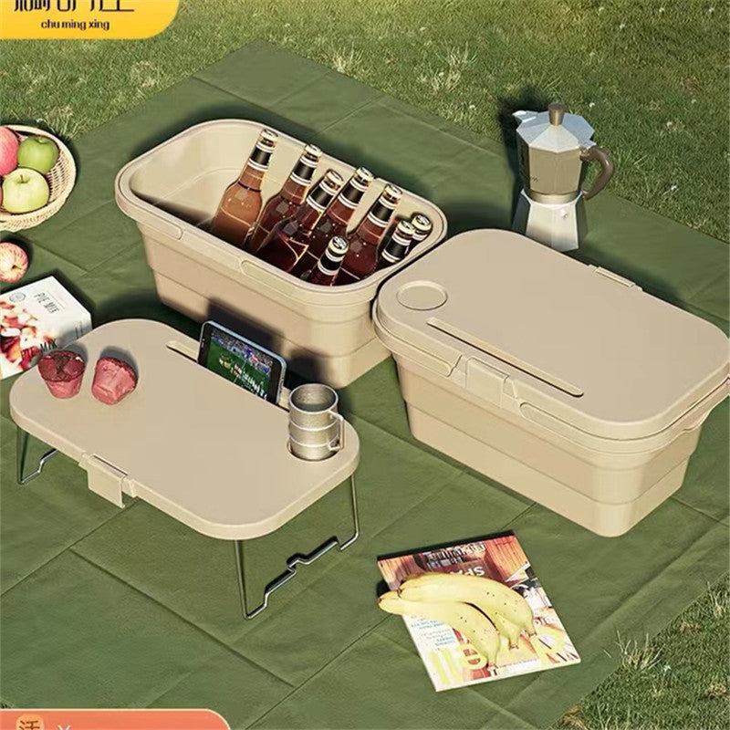 Multifunctional Portable Basket With Table