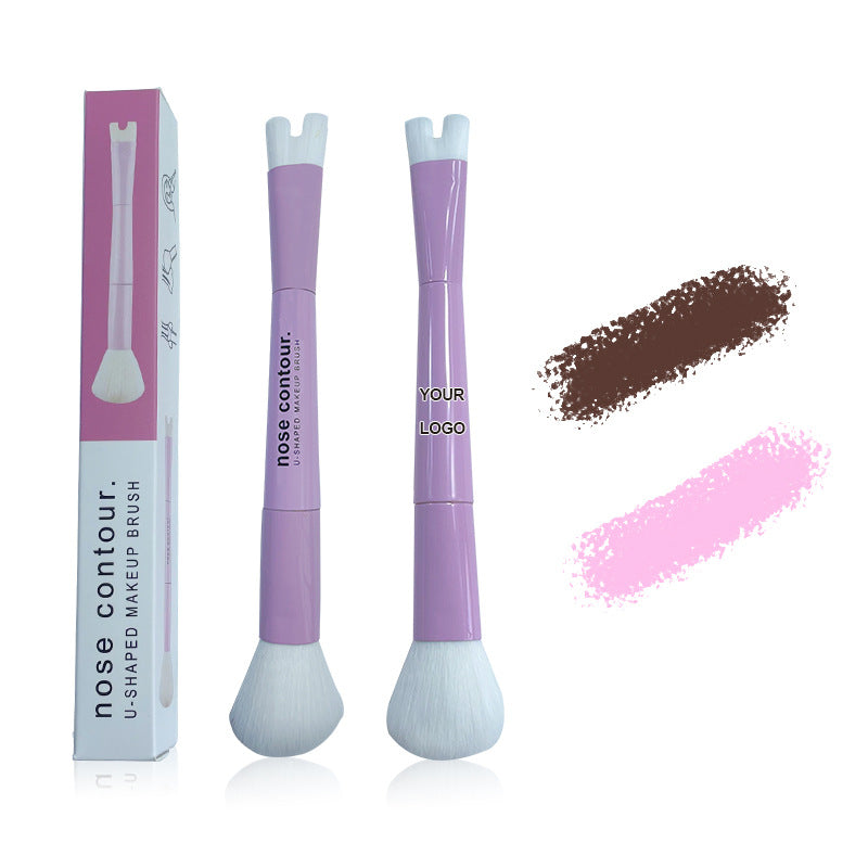 2-in-1 U-shaped Nose Contour Brush