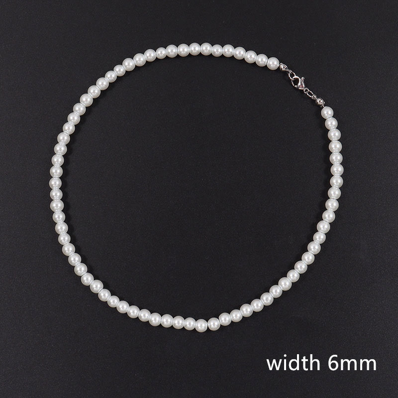 Long Imitation Pearl Necklace