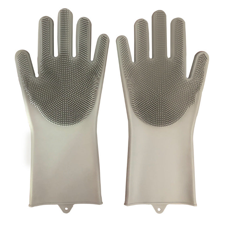 Silicone Rubber Scrubbing Gloves