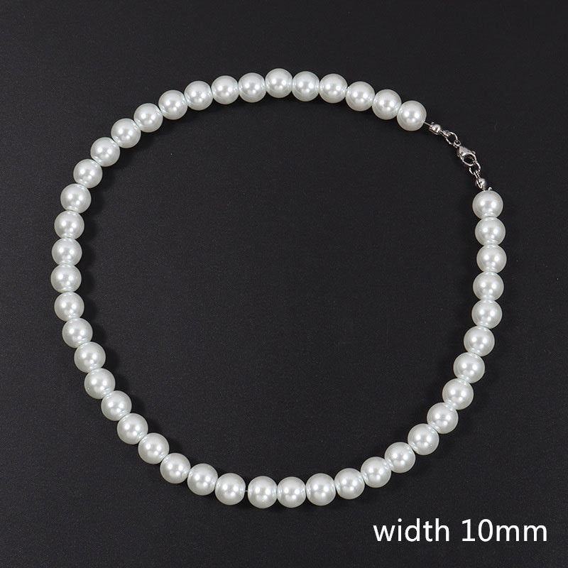 Long Imitation Pearl Necklace