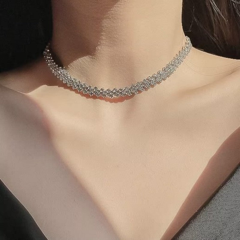 Neck Collar Rhinestone Necklace