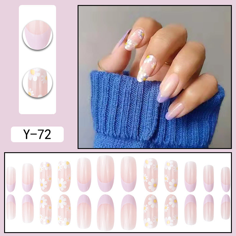 French Tip Fake Nails