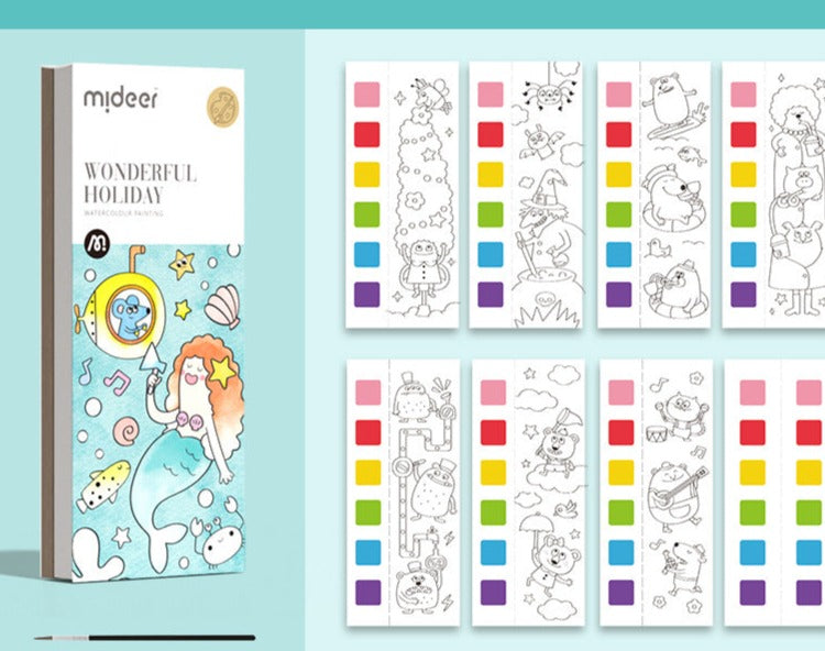 Water Painting Coloring Book