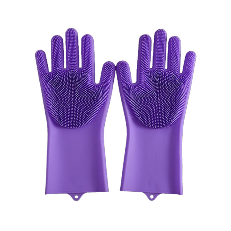 Silicone Rubber Scrubbing Gloves