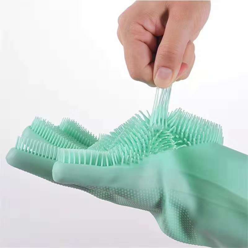 Silicone Rubber Scrubbing Gloves